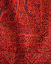 Manyavar Men Regal Red Viscose Shawl