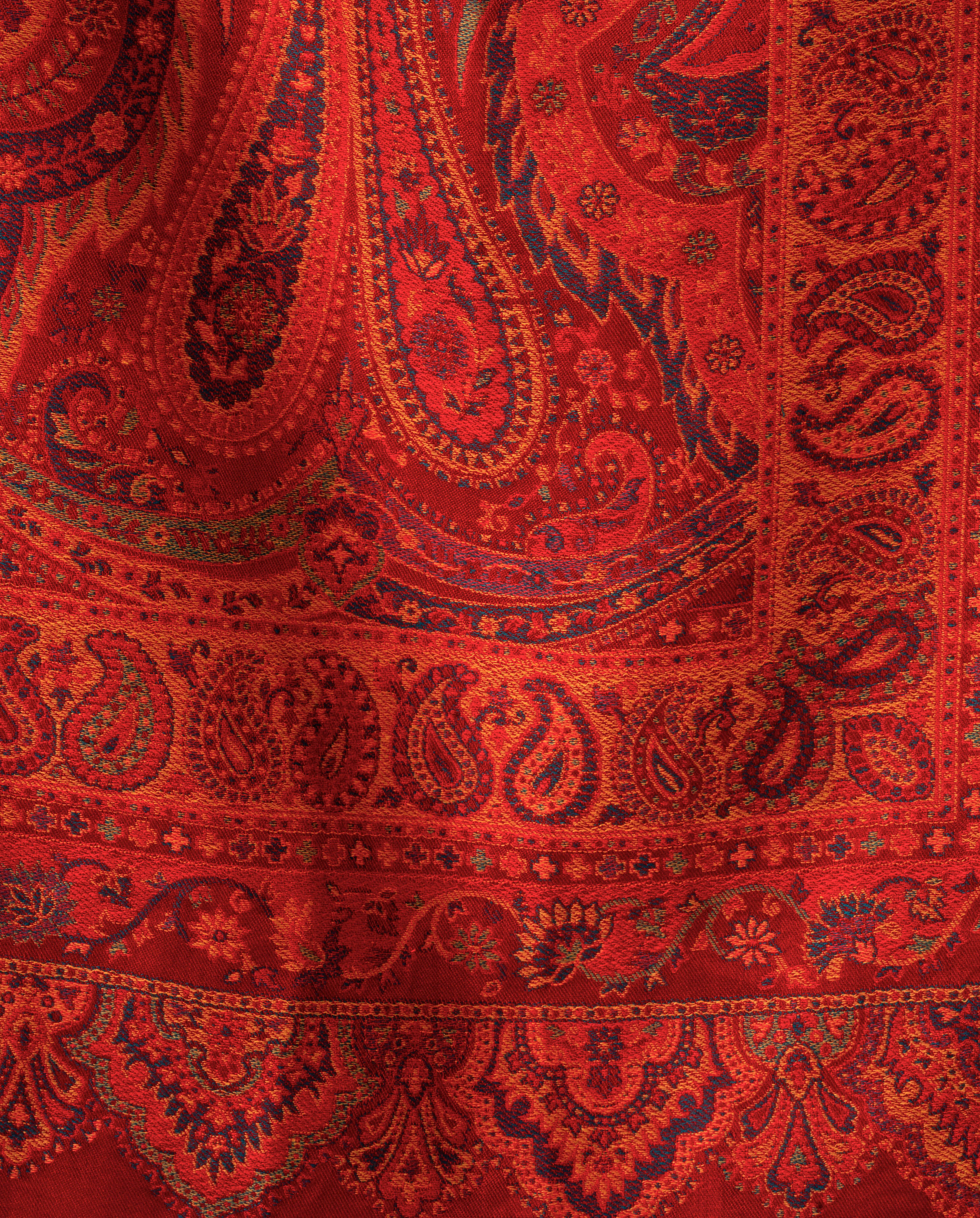 Manyavar Men Regal Red Viscose Shawl