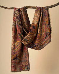 Manyavar Men Ravishing Beige Elegance Shawl