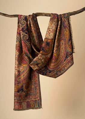 Manyavar Men Ravishing Beige Elegance Shawl