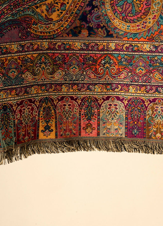 Manyavar Men Ravishing Beige Elegance Shawl