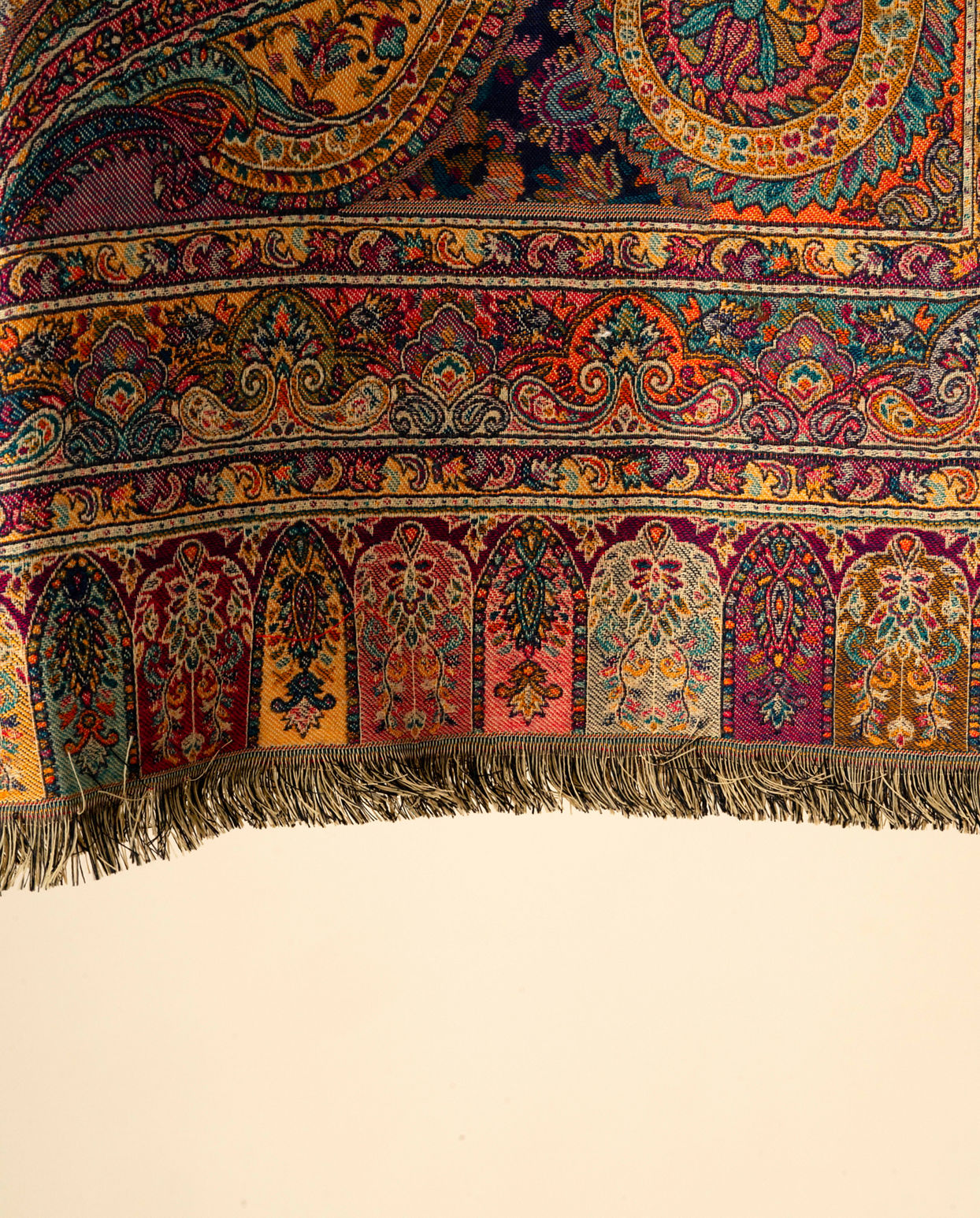 Manyavar Men Ravishing Beige Elegance Shawl