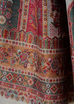 Manyavar Men Warm White Elegance Shawl