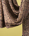 Manyavar Men Blue Viscose Shawl with Embroidery