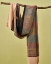 Manyavar Men Black Viscose Shawl with Embroidery