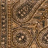 Black Viscose Shawl with Embroidery