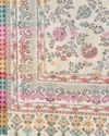 Manyavar Men Cream Viscose Shawl with Floral Print