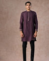 Manyavar Men Purple Elegance Kurta Jacket Set