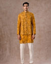 Manyavar Men Radiant Mustard Kurta Jacket Set