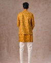 Manyavar Men Radiant Mustard Kurta Jacket Set