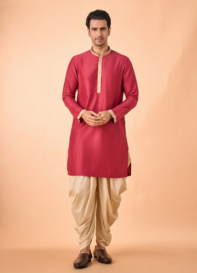 Manyavar Men Rustic Charm Beige Kurta Jacket Set