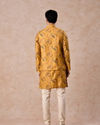 Manyavar Men Mustard Yellow Radiance Kurta Jacket Set