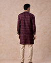Manyavar Men Purple Celebration Glory Kurta Jacket Set