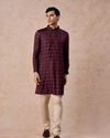 Manyavar Men Purple Celebration Glory Kurta Jacket Set