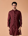 Regal Maroon Kurta Jacket Set