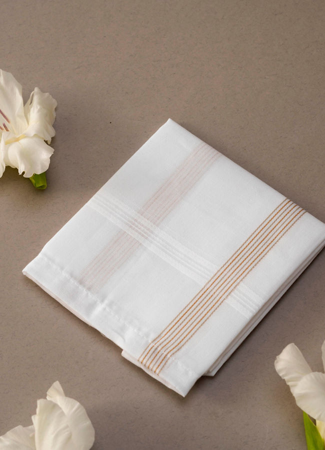 Manyavar Men Classy Cotton Handkerchief