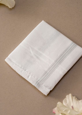 Manyavar Men Gleaming Cotton Handkerchief