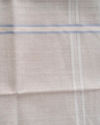 Manyavar Men White Beige Cotton Elegance Handkerchief