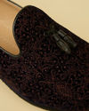 Manyavar Men Midnight Blue Tassel Trim Loafer Style Jootis