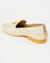 Manyavar Men Antique White Tassled Loafers