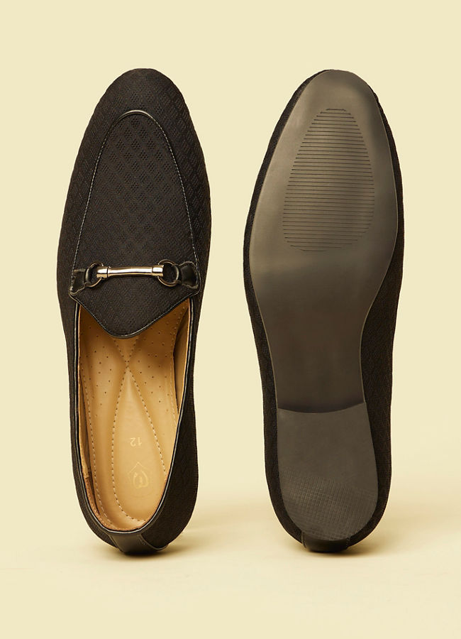 Manyavar Men Black Extravaganza Shoe