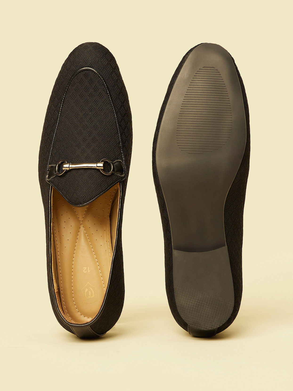 Manyavar Men Black Extravaganza Shoe