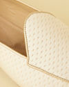 Soft Cream Self Patterned Loafers image number 1