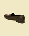 Manyavar Men Kohl Black Loafer Style Shoes