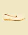 Manyavar Men Cream Colored Festive Shoe image number 3