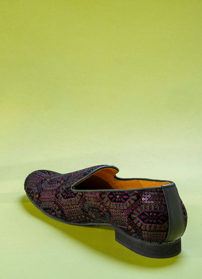 Manyavar Men Velvet Wine Indulgence Shoe