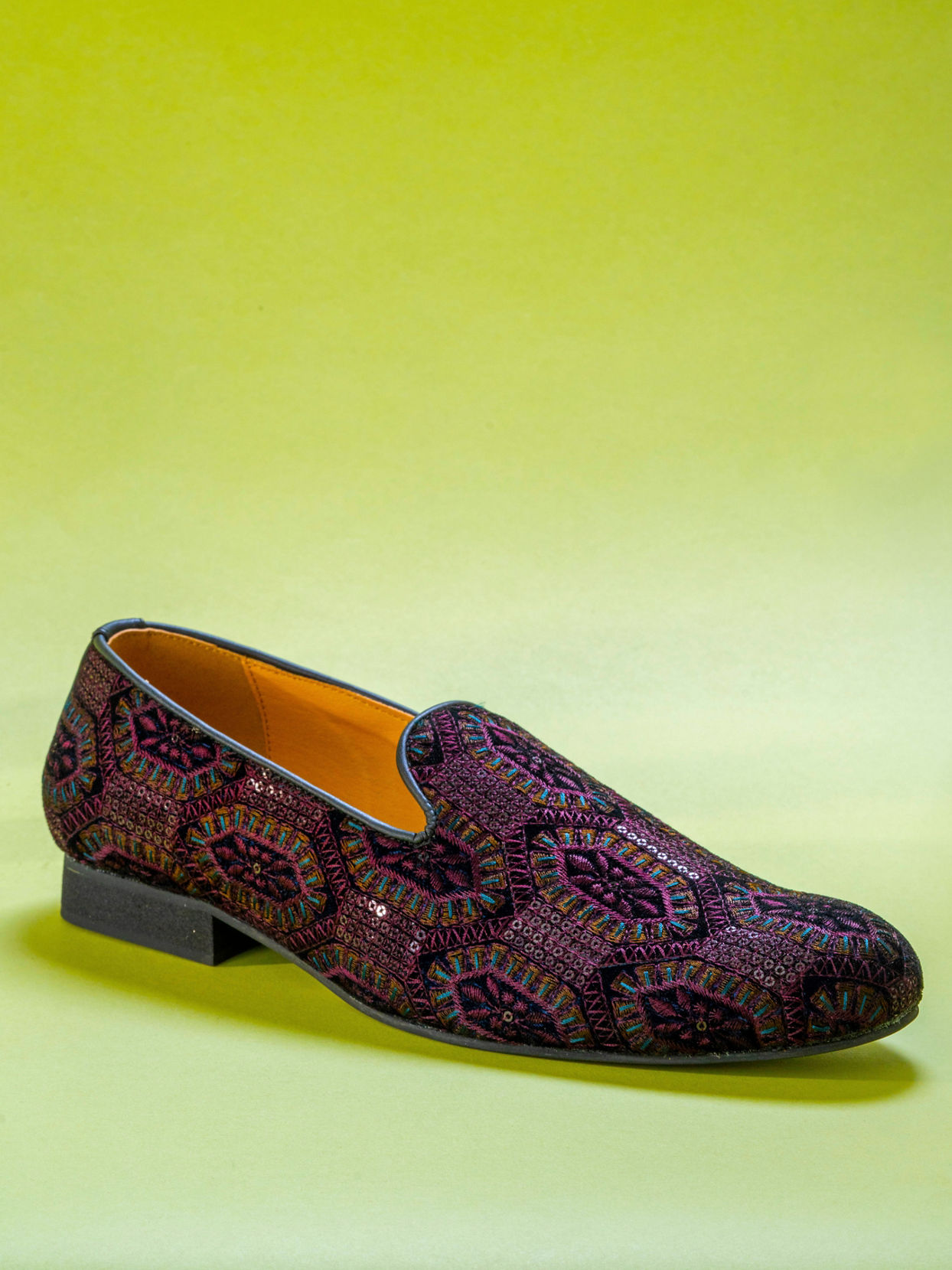 Manyavar Men Velvet Wine Indulgence Shoe