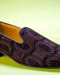 Manyavar Men Velvet Wine Indulgence Shoe