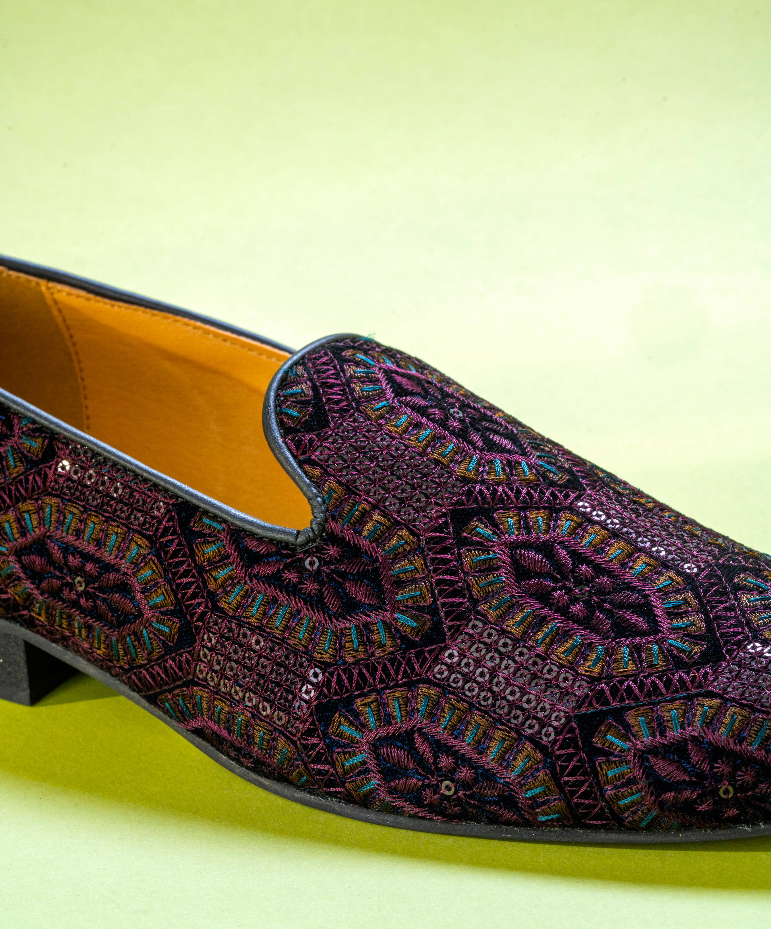 Manyavar Men Velvet Wine Indulgence Shoe