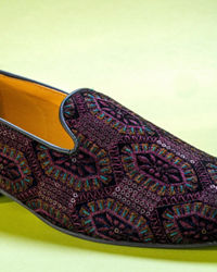 Manyavar Men Velvet Wine Indulgence Shoe