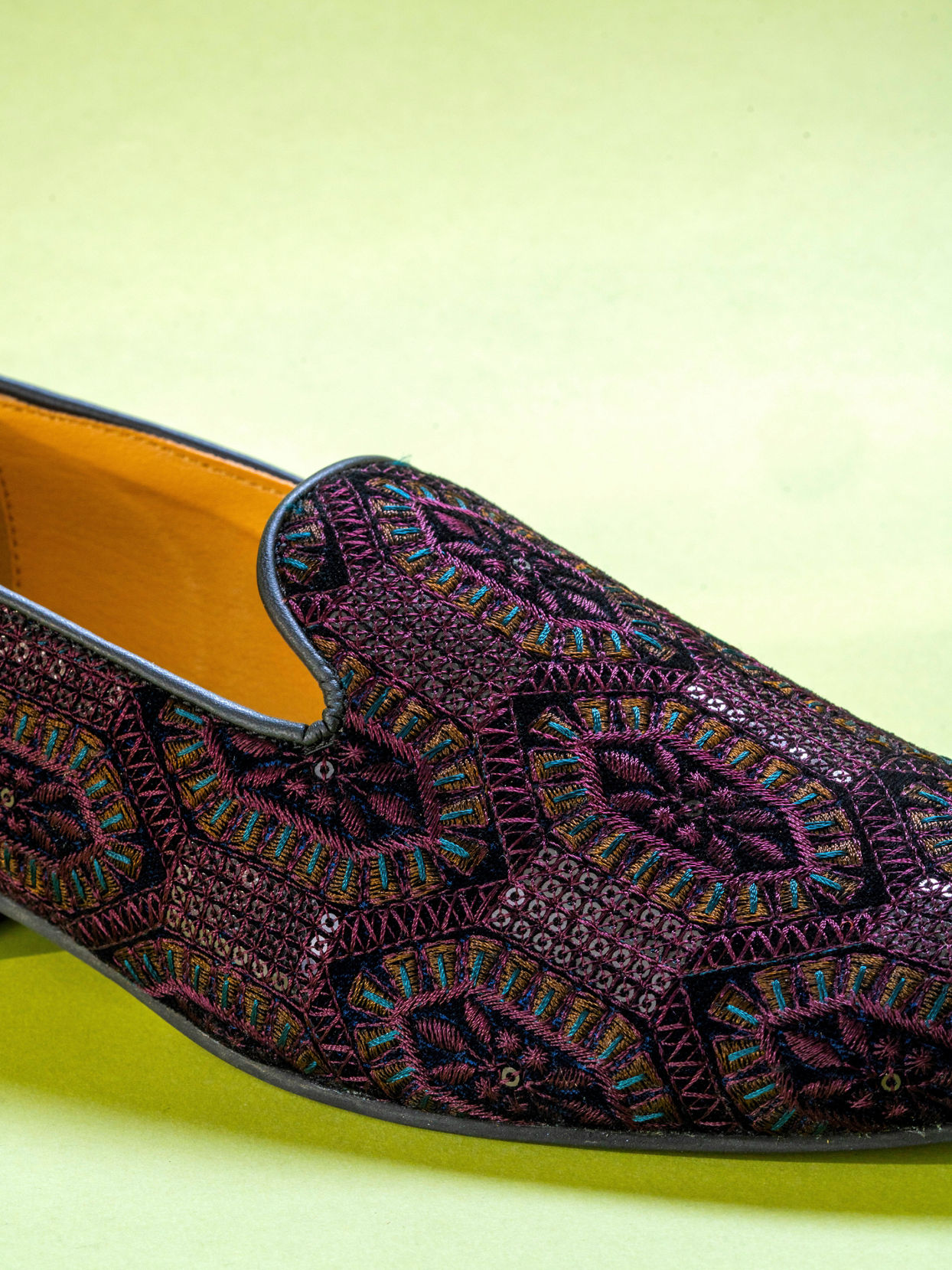 Manyavar Men Velvet Wine Indulgence Shoe