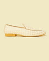 Manyavar Men Cream Georgette Festive Shoe