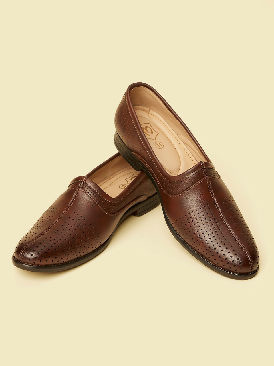 Manyavar Men Opulent Dark Brown Shoe