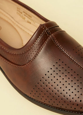 Manyavar Men Opulent Dark Brown Shoe