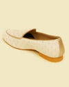 Manyavar Men Velvety Elegance Cream Shoe