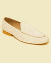 Manyavar Men Velvety Elegance Cream Shoe