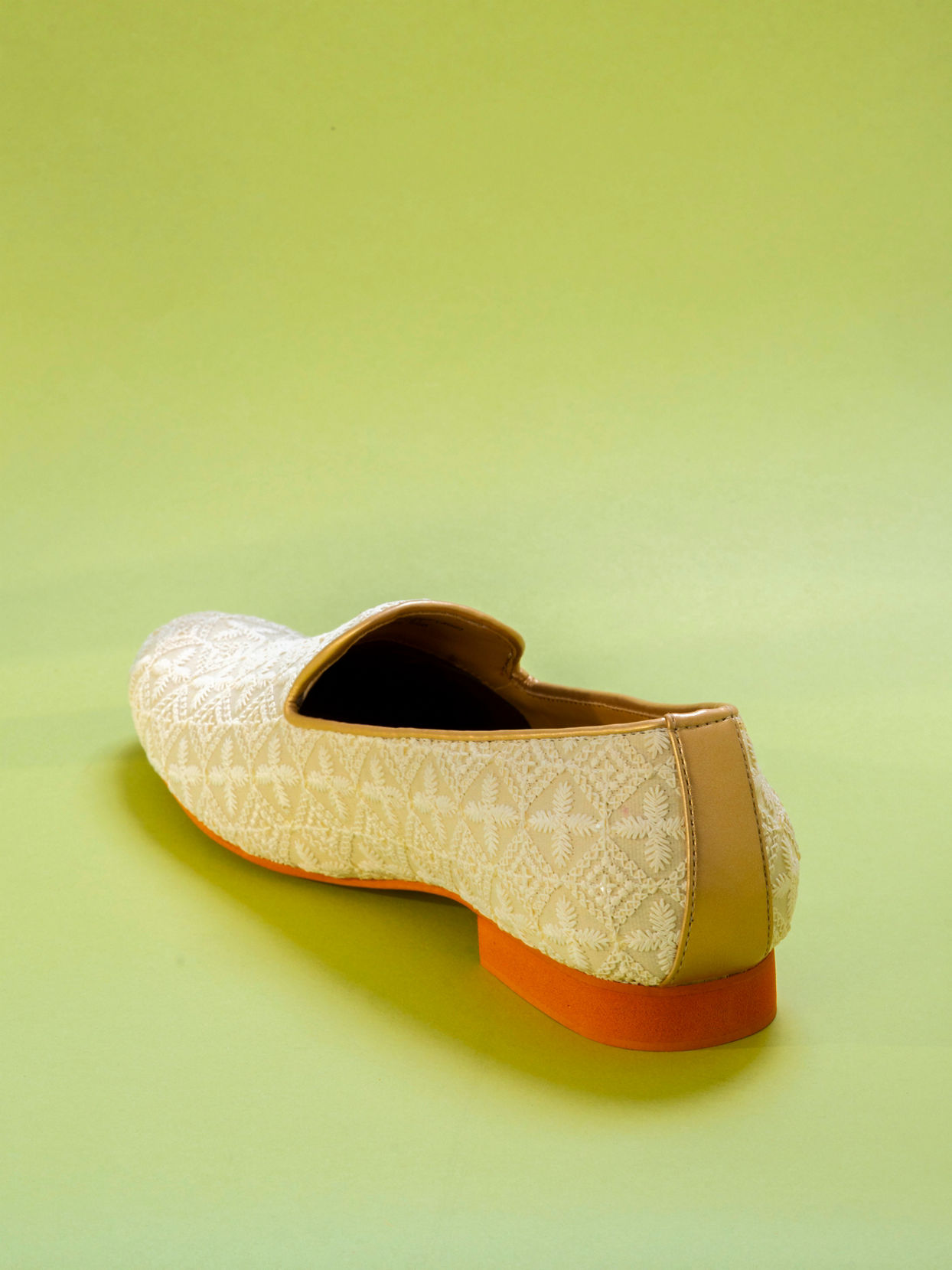 Manyavar Men Ivory Elegance Shoe