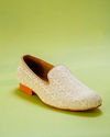 Manyavar Men Ivory Elegance Shoe