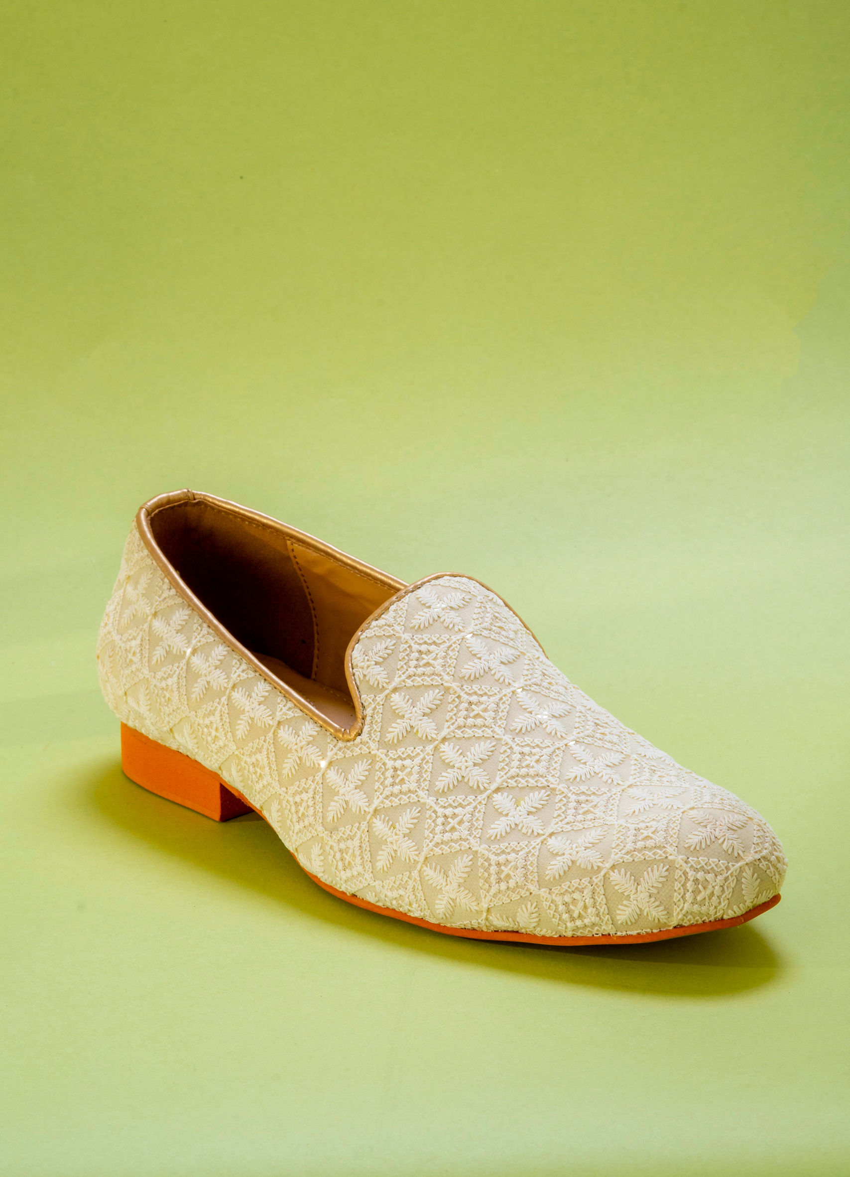 Ivory Elegance Shoe for Men | Manyavar (Cream, 6)