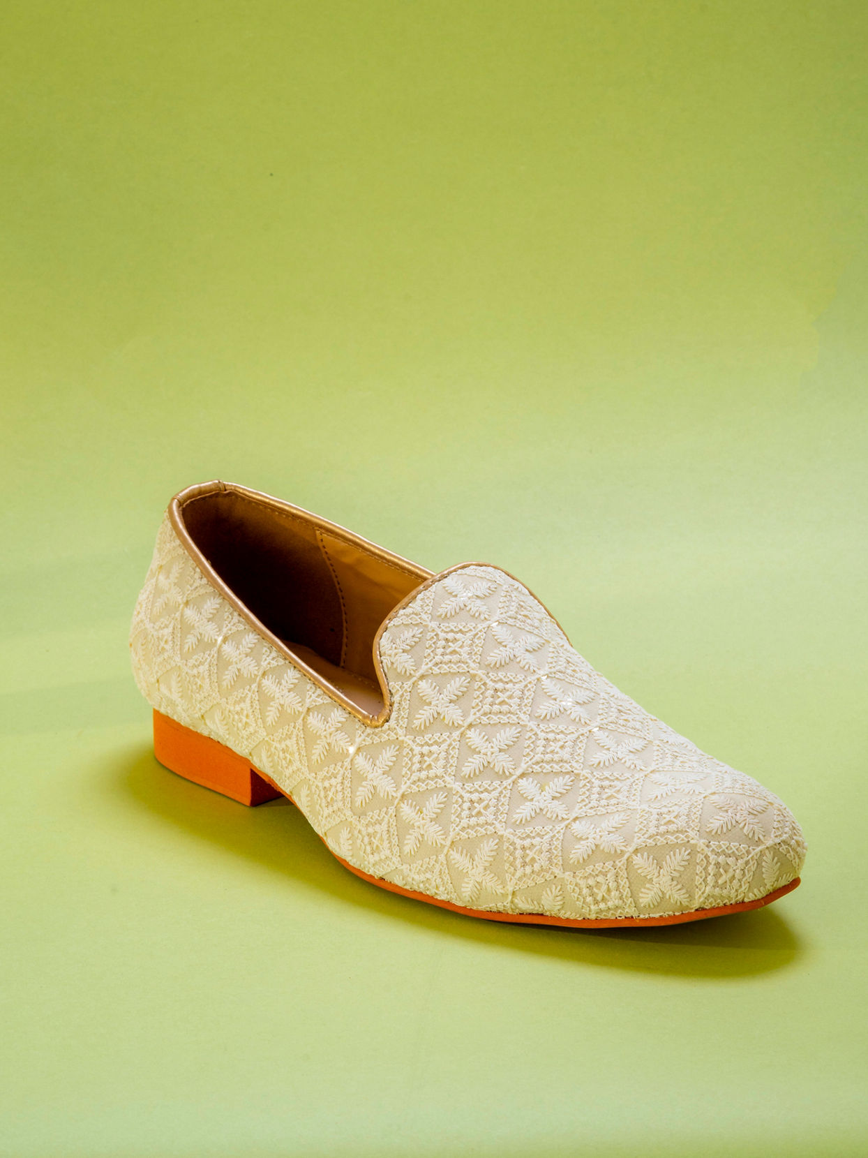 Manyavar Men Ivory Elegance Shoe
