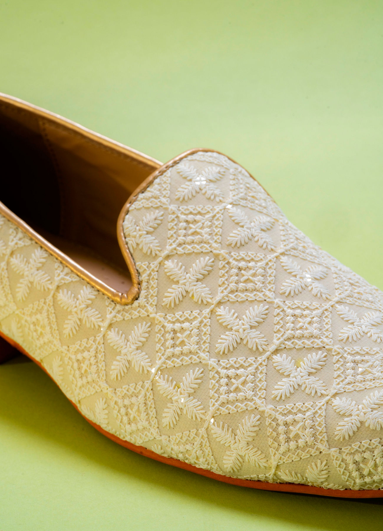 Manyavar Men Ivory Elegance Shoe