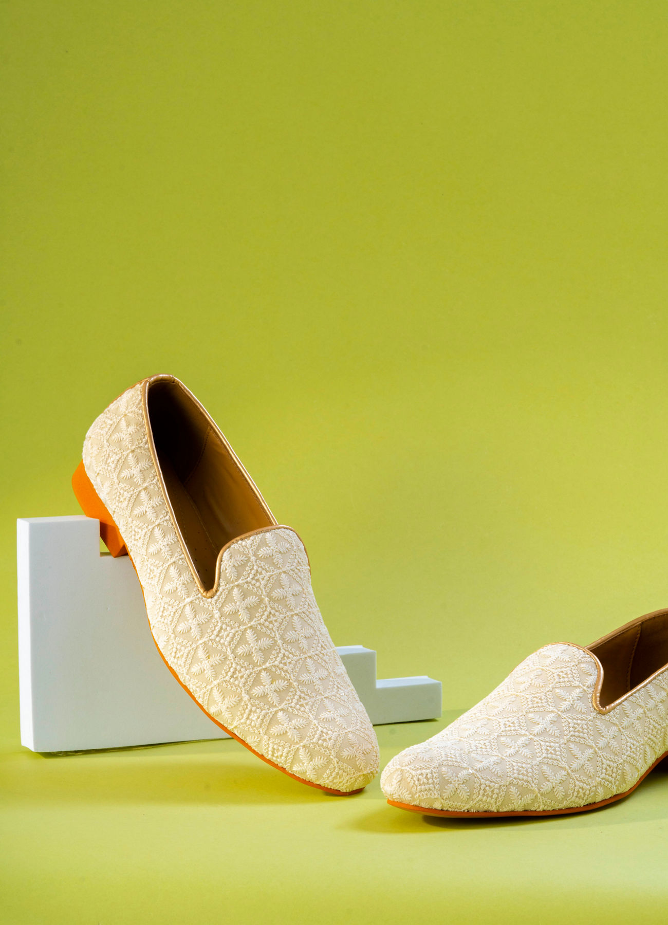 Manyavar Men Ivory Elegance Shoe