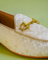 Manyavar Men Creamy Elegance Festive Shoe