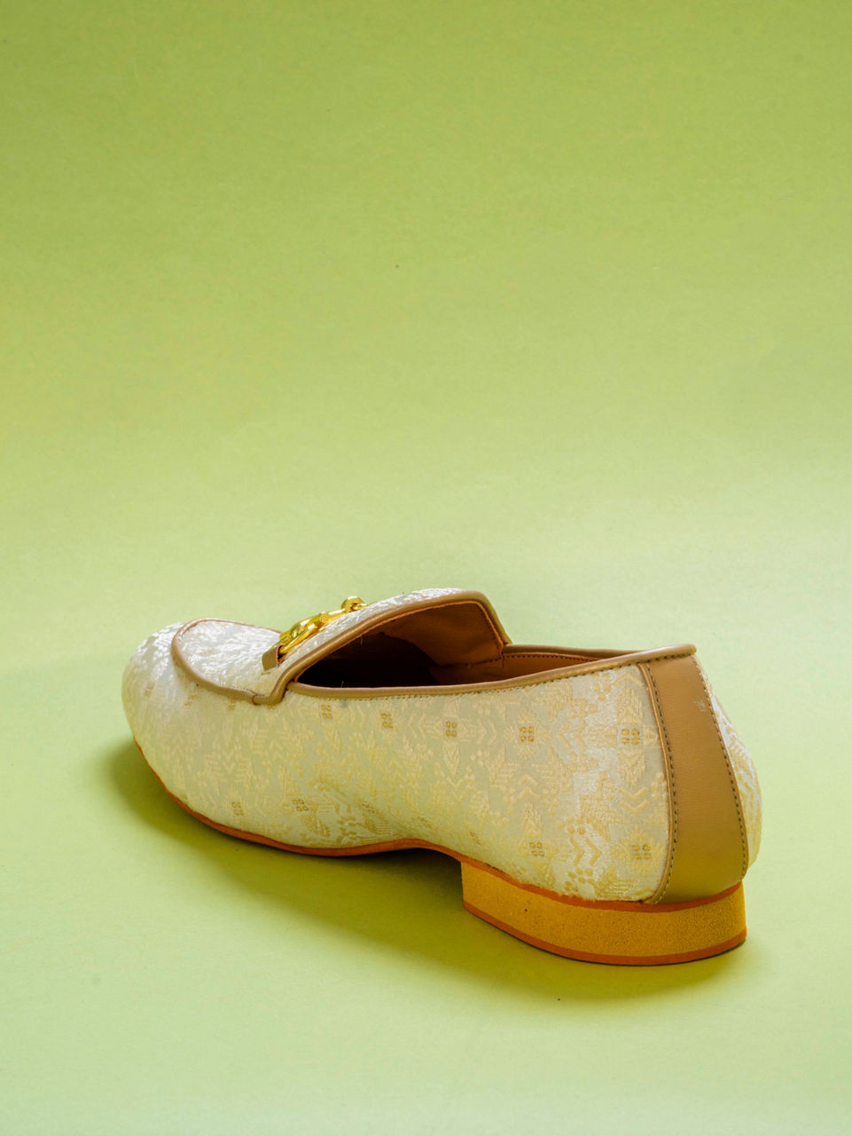 Manyavar Men Creamy Elegance Festive Shoe