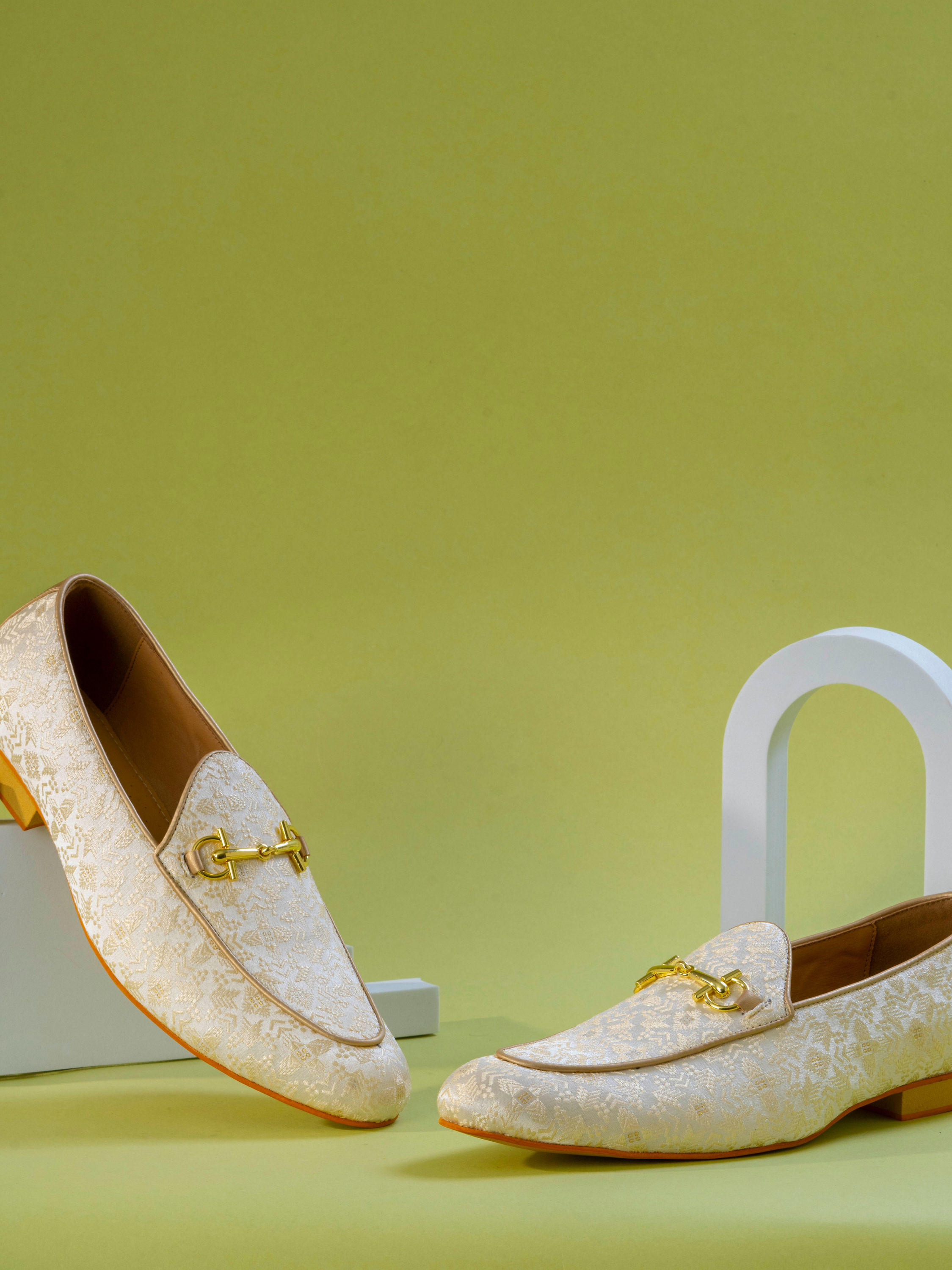 Manyavar Men Creamy Elegance Festive Shoe