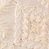 Cream Art Silk Shoe with Embroidery
